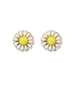 Cheerful Daisy Beads Stud Earrings