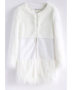 Snow Memory Faux Fur Coat in White